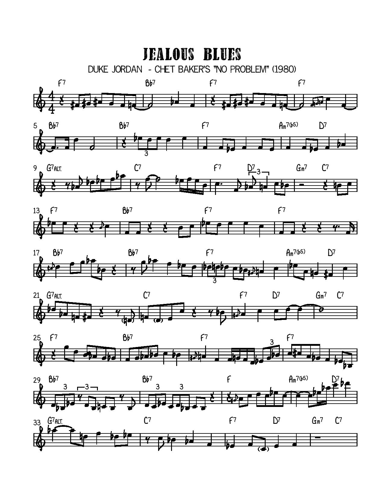 Duke Jordan (1922-2006) – Kerry Politzer – Pianist